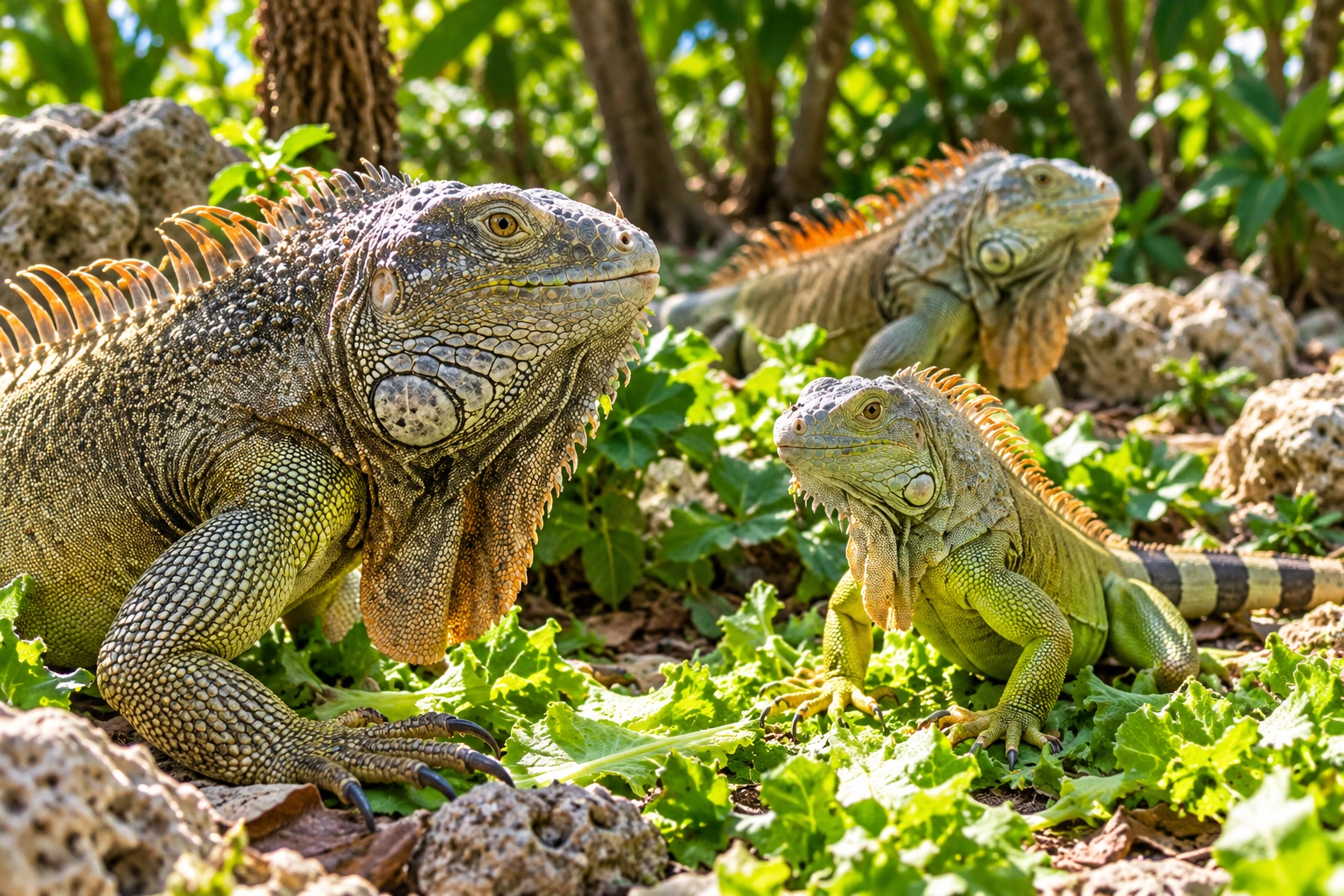 Iguana Park in Roatán